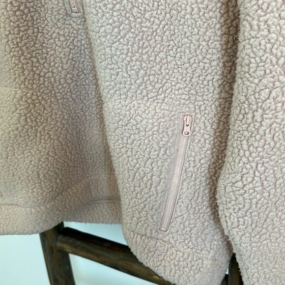 J Crew Womens Pullover Fleece Sherpa Polartec Half-zip Pink Size Small - Picture 7 of 13